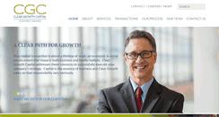 Desktop Screenshot of cleargrowthcapital.com